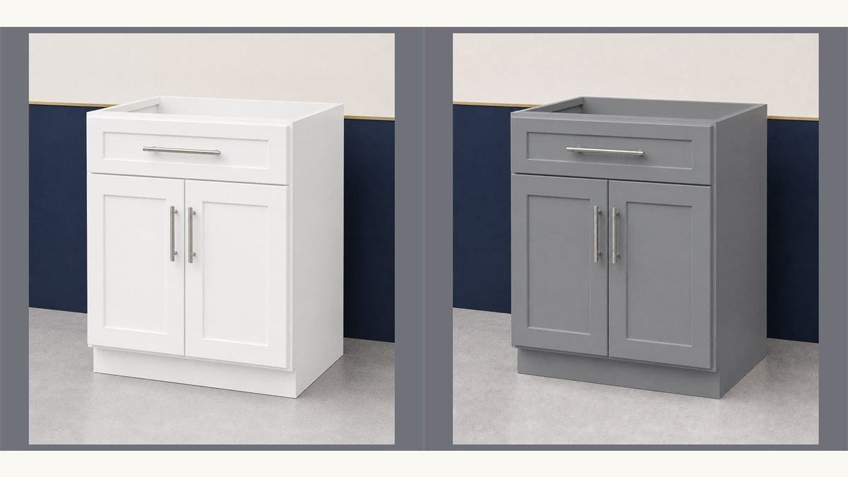 White vs. Gray Shaker Cabinets: How to Choose